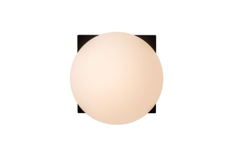 Lucide TASSA - Nástenné svietidlo Kúpeľňa - LED Dim. - 1x7,6W 1800K/3000K - Čierna